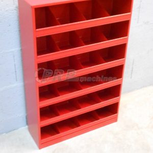 Meuble 24 casiers métal -rouge-