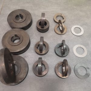 Galets lisses pour axe 50mm (set pour 3 axes)