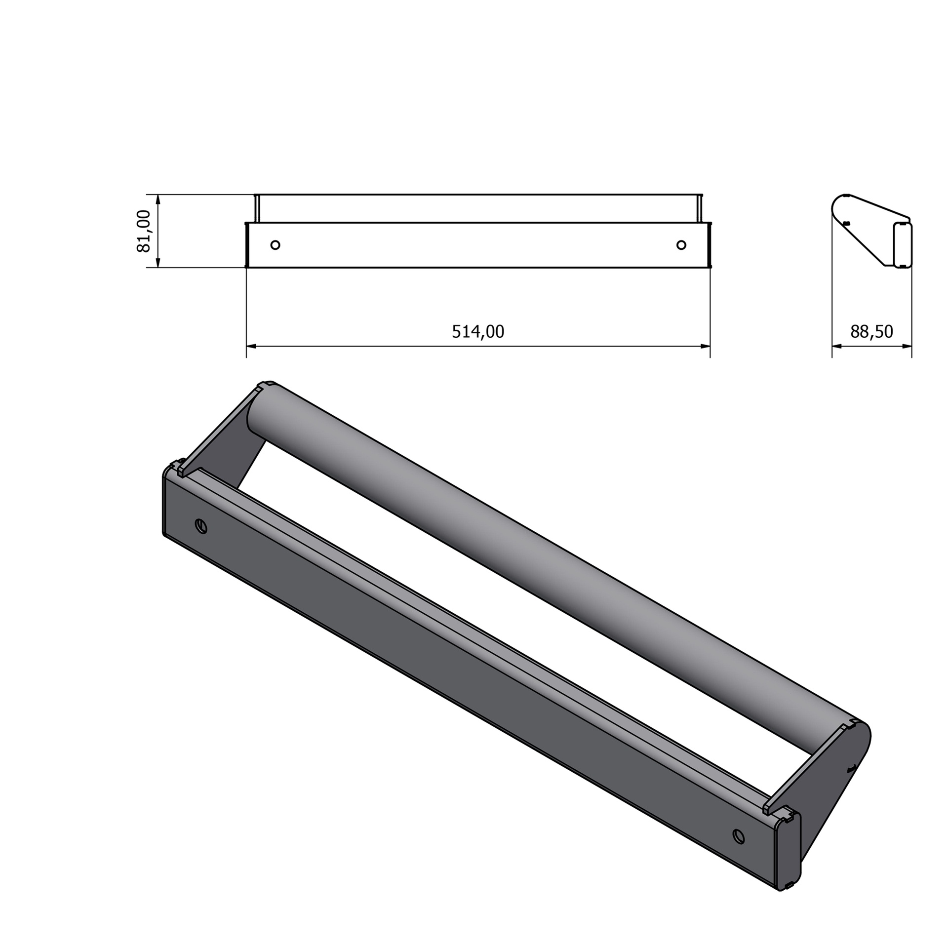 Cadre pour établi mobile 124cm (double) – Image 4