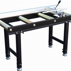 Convoyeur à 4 rouleaux avec butée et règle (New)